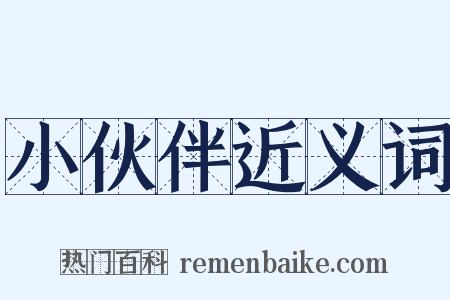小伙伴近义词是什么意思的图片